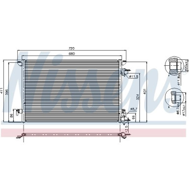 94598 Kondensator, Klimaanlage ** FIRST FIT **