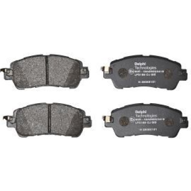 Delphi Bremsbelagsatz, Scheibenbremse LP3189