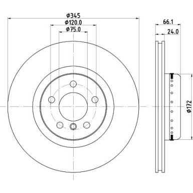 Hella | Bremsscheibe | 8DD 355 120-801