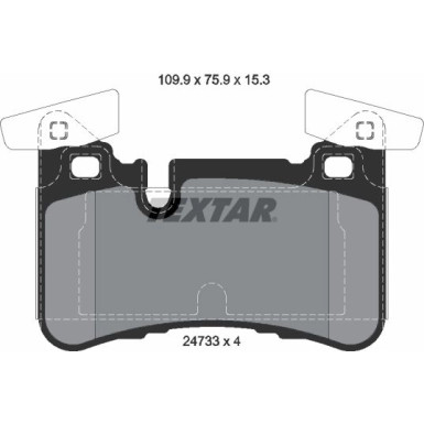 2473301 Bremsbelagsatz, Scheibenbremse