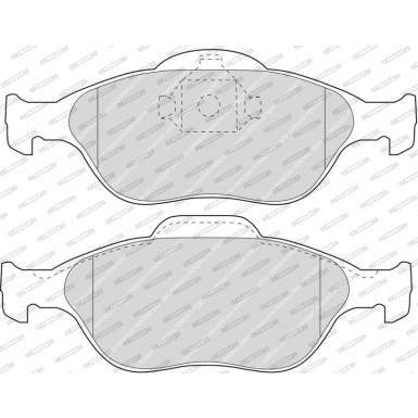 Ferodo Bremsbelagsatz, Scheibenbremse PREMIER ECO FRICTION FDB1394
