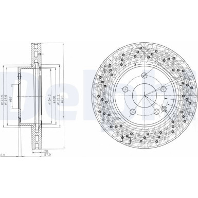 Delphi | Bremsscheibe | BG4142C