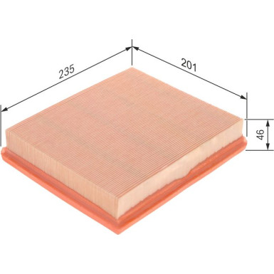 BOSCH 1 457 433 751 Luftfilter