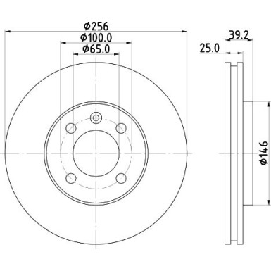 Hella Pagid | Bremsscheibe | 8DD 355 110-621