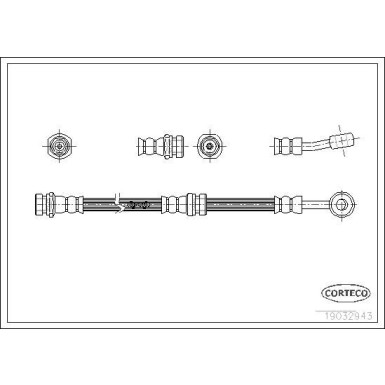 Corteco | Bremsschlauch | 19032943