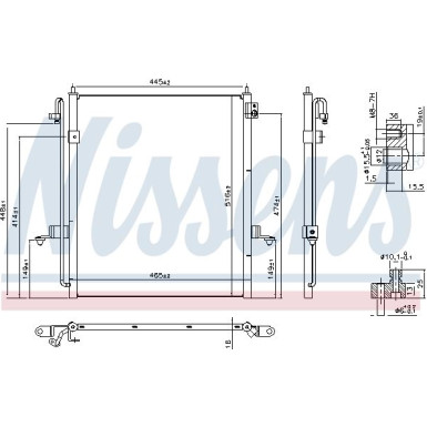 940610 Kondensator, Klimaanlage ** FIRST FIT **