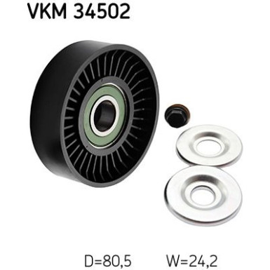 SKF | Umlenk-/Führungsrolle, Keilrippenriemen | VKM 34502