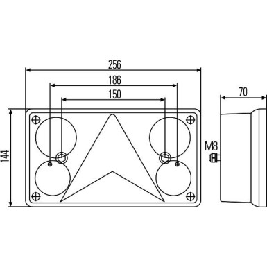 Hella | Heckleuchte | 2VP 340 400-121