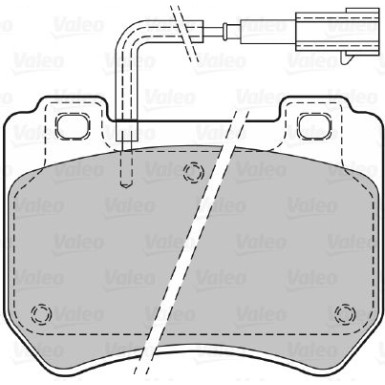 Valeo | Bremsbelagsatz, Scheibenbremse | 601383