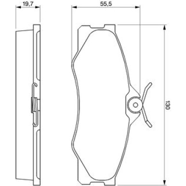 0 986 469 790 Bremsbelagsatz, Scheibenbremse