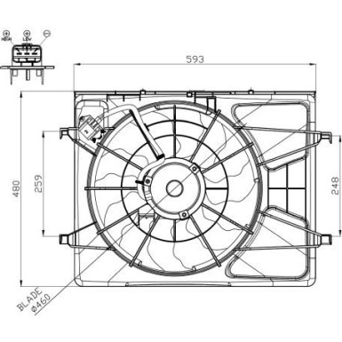 47958 Lüfter, Motorkühlung