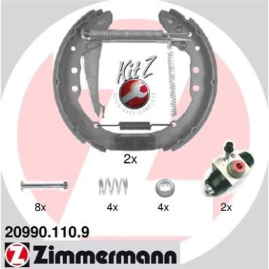 Zimmermann Bremsbackensatz KIT Z 20990.110.9