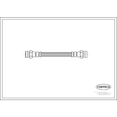 Corteco | Bremsschlauch | 19035801