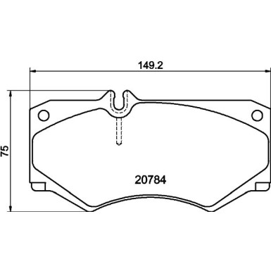 Hella | Bremsbelagsatz, Scheibenbremse | 8DB 355 006-061