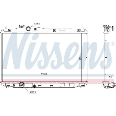 Nissens | Kühler, Motorkühlung | 681387