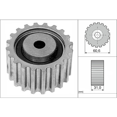 532 0220 10 Umlenk-/Führungsrolle, Zahnriemen