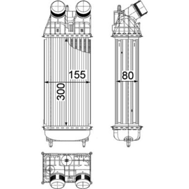 Mahle | Ladeluftkühler | CI 419 000P