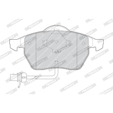 Ferodo | Bremsbelagsatz, Scheibenbremse | FDB1496