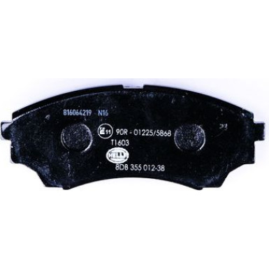 Hella | Bremsbelagsatz, Scheibenbremse | 8DB 355 012-381