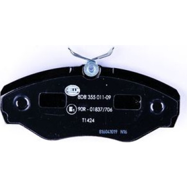 Hella | Bremsbelagsatz, Scheibenbremse | 8DB 355 011-091
