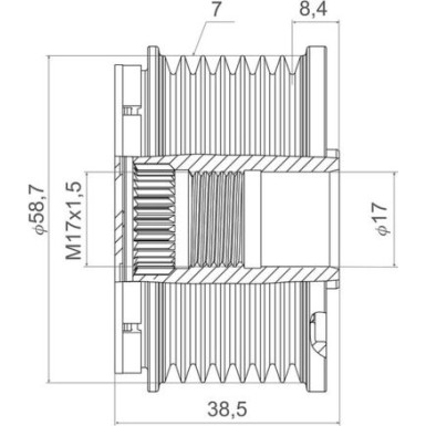 Valeo | Generatorfreilauf | 588451