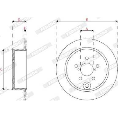 Ferodo | Bremsscheibe | DDF2560C