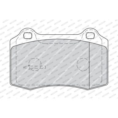 Ferodo | Bremsbelagsatz, Scheibenbremse | FDB1949