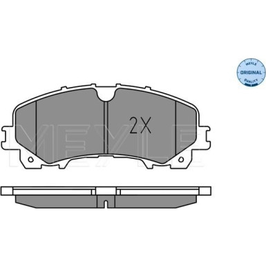 025 221 1716 Bremsbelagsatz, Scheibenbremse MEYLE-ORIGINAL: True to OE.