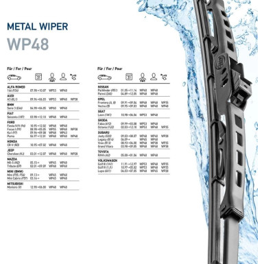 Hella Wischblatt Scheibenwischer Metal 9XW 178 878-191