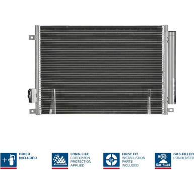 940280 Kondensator, Klimaanlage ** FIRST FIT **