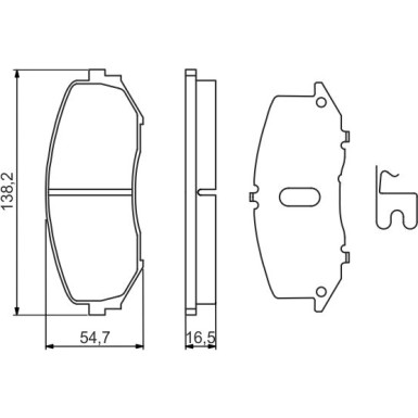 0 986 494 241 Bremsbelagsatz, Scheibenbremse