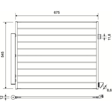 822768 Kondensator, Klimaanlage