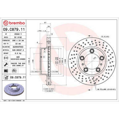 Brembo | Bremsscheibe | 09.C879.11