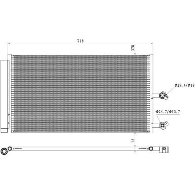 350450 Kondensator, Klimaanlage EASY FIT