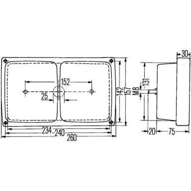 Hella | Heckleuchte | 2SD 004 431-011
