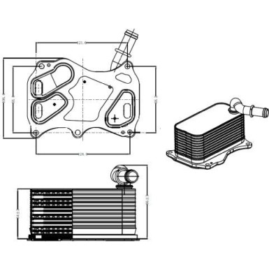 31839 Ölkühler, Motoröl EASY FIT