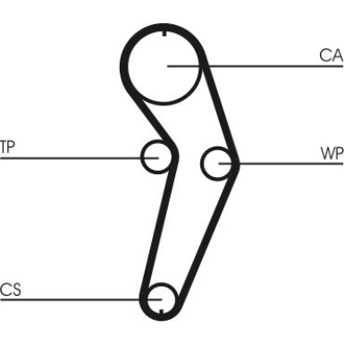 CT988WP3 Wasserpumpe + Zahnriemensatz