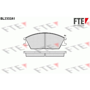 9010703 Bremsbelagsatz, Scheibenbremse