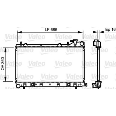 Valeo | Kühler, Motorkühlung | 735209
