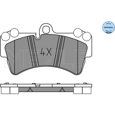 025 236 9317 Bremsbelagsatz, Scheibenbremse MEYLE-ORIGINAL: True to OE.