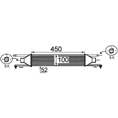 Mahle | Ladeluftkühler | CI 249 000P