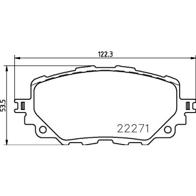 Hella | Bremsbelagsatz, Scheibenbremse | 8DB 355 024-821