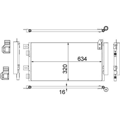 Mahle | Kondensator, Klimaanlage | AC 312 001S