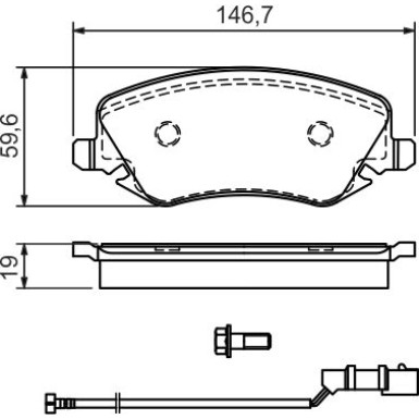 0 986 424 679 Bremsbelagsatz, Scheibenbremse