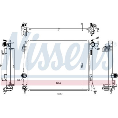 606474 Kühler, Motorkühlung 606474 Kühler, Motorkühlung