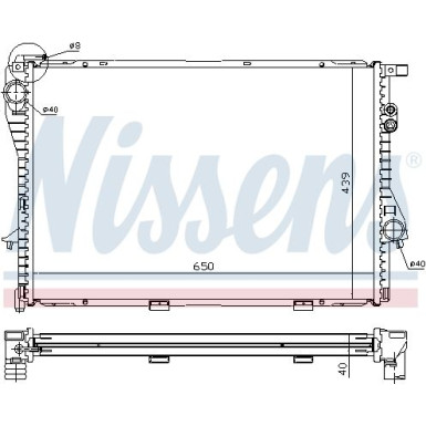 Nissens | Kühler, Motorkühlung | 60752A