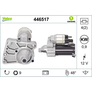 Valeo Starter VALEO ORIGINS 446517