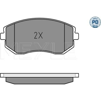 Meyle Bremsbelagsatz, Scheibenbremse MEYLE-PD: Advanced performance and design 025 238 6517/PD