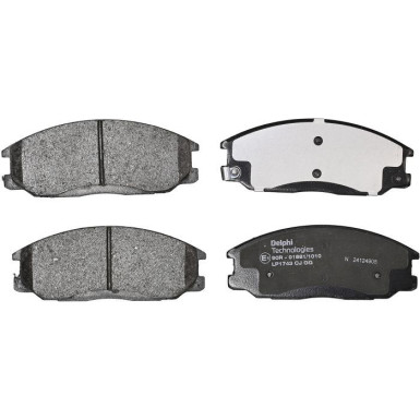 Delphi | Bremsbelagsatz, Scheibenbremse | LP1743