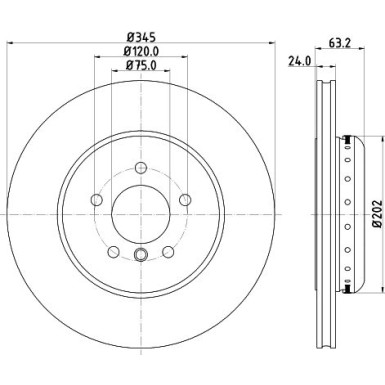 Hella | Bremsscheibe | 8DD 355 123-231